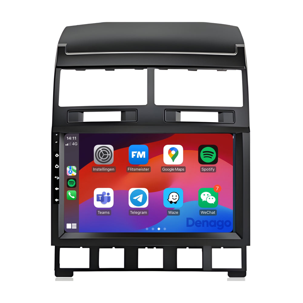 Radio para coche Volkswagen Touareg CarPlay | 2002 a 2010 | Denago DNG-A326 | 9 pulgadas | Androide 13 | CarPlay inalámbrico y Android Auto