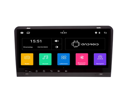 Audi A3 S3 RS3 | CarPlay & Android Auto | autoradio | 2004 t/m 2013 | Android 13 | 4+64GB