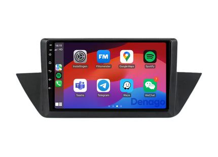 BMW X1 E84 CarPlay autoradio | 2010 t/m 2015 | Denago DNG-A195 | 9 inch | Android 13 | Draadloos CarPlay & Android Auto