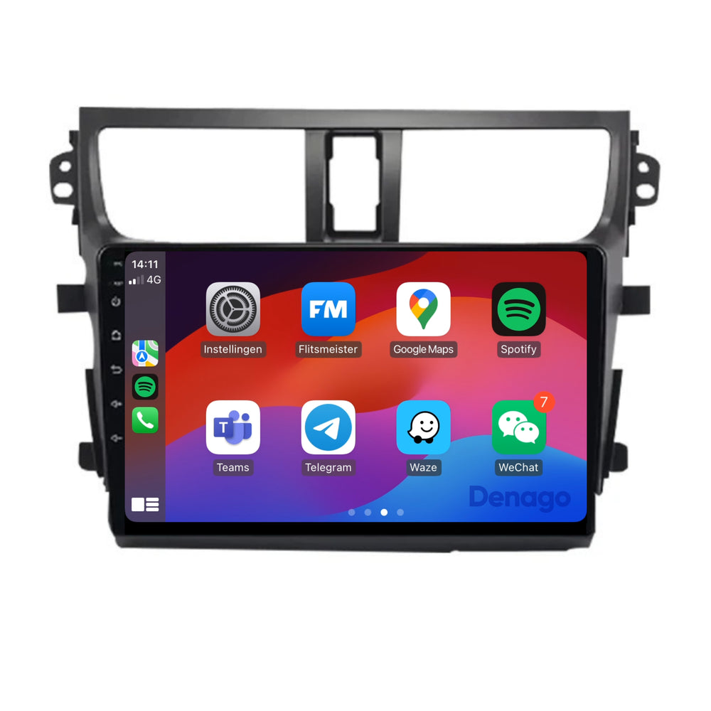 Radio de coche Suzuki Celerio CarPlay | 2015 a 2020 | Denago DNG-A157 | 9 pulgadas | Androide 13 | CarPlay inalámbrico y Android Auto