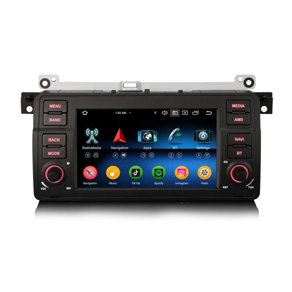Radio para coche BMW Serie 3 CarPlay | Android Auto | radio de coche | 1999 a 2005 | Androide 14 | 4+64GB