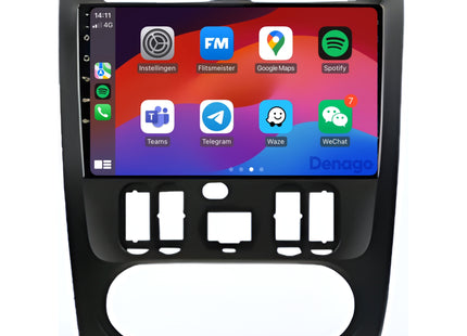Dacia Logan CarPlay autoradio | Denago DNG-A344 | 2010 t/m 2013 | 9 inch  Android 13 | Draadloos CarPlay & Android Auto