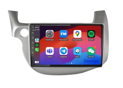 Honda Jazz CarPlay autoradio | 2008 t/m 2013 | Denago DNG-A127 | 9 inch | Android 13 | Draadloos CarPlay & Android Auto