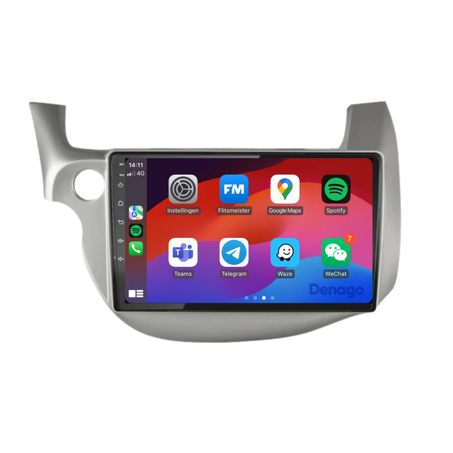 Honda Jazz CarPlay autoradio | 2008 t/m 2013 | Denago DNG-A127 | 9 inch | Android 13 | Draadloos CarPlay & Android Auto