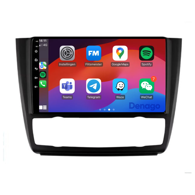 BMW 1 Serie E87 | E81 | E82 | E88 CarPlay autoradio | 2004 t/m 2012 | Denago DNG-A273 | 9 inch | Android 13 | Draadloos CarPlay & Android Auto