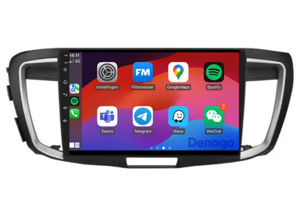 Honda Accord CarPlay autoradio | 2013 t/m 2017 | Denago DNG-A293 | 9 inch | Android 13 | Draadloos CarPlay & Android Auto