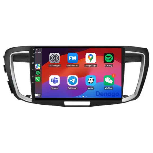Honda Accord CarPlay autoradio | 2013 t/m 2017 | Denago DNG-A293 | 9 inch | Android 13 | Draadloos CarPlay & Android Auto