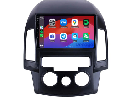 Hyundai i30 CarPlay autoradio | 2007 t/m 2012 | Denago DNG-A191 | 9 inch | Android 13 | Draadloos CarPlay & Android Auto