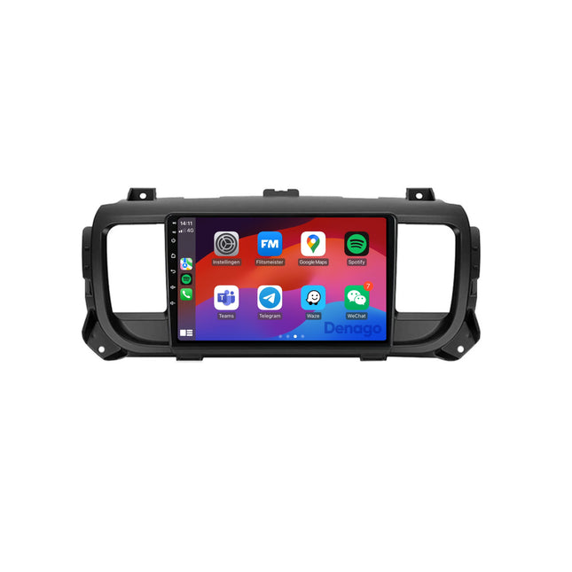 Fiat Scudo CarPlay autoradio | 2016 t/m 2023 | Denago DNG-A236 | 9 inch | Android 13 | Draadloos CarPlay & Android Auto