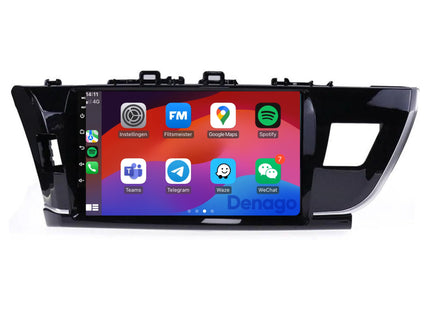 Toyota Corolla CarPlay autoradio | 2014 t/m 2016 | Denago DNG-A281 | 9 inch | Android 13 | Draadloos CarPlay & Android Auto