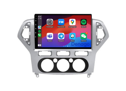 Ford Mondeo CarPlay autoradio | 2003 t/m 2014 | Denago DNG-A204 | 9 inch | Android 13 | Draadloos CarPlay & Android Auto | Zilverkleurig frame