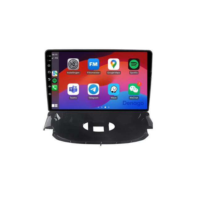 Peugeot 206 & Citroën C2 CarPlay autoradio | 2004 t/m 2013 | Denago DNG-A218 | 9 inch | Android 13 | Draadloos CarPlay & Android Auto