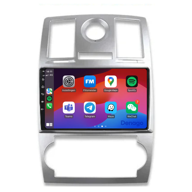 Chrysler 300C CarPlay autoradio | 2005 t/m 2007 | Denago DNG-A181 | 9 inch | Android 13 | Draadloos CarPlay & Android Auto