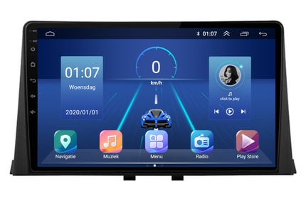 Opel Combo | Citroën Berlingo | Peugeot Partner | Android 13 | Autoradio | 2019 t/m 2023 | Carplay & Android Auto