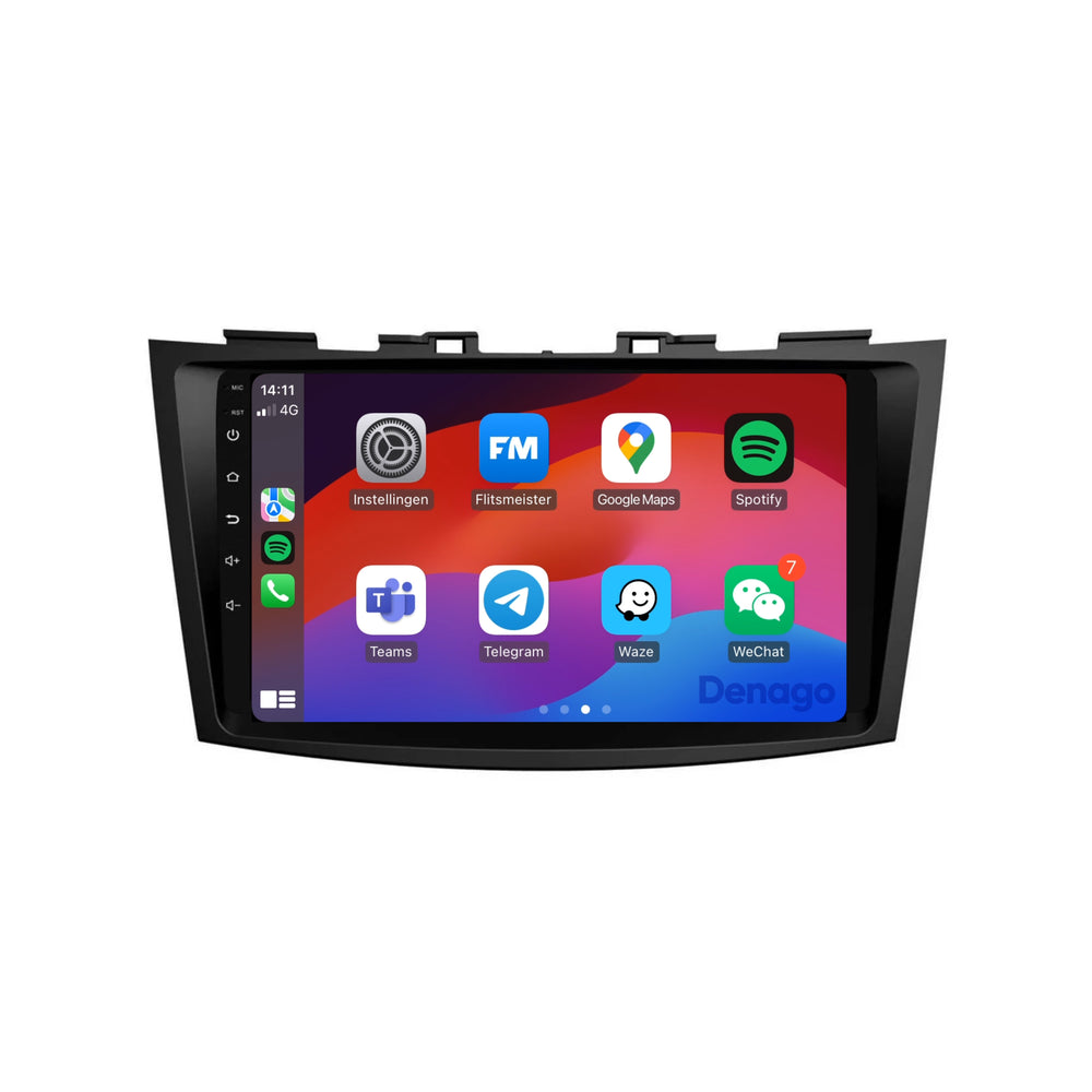 Radio de coche Suzuki Swift CarPlay | 2011 a 2017 | Denago DNG-A251 | 9 pulgadas | Androide 13 | CarPlay inalámbrico y Android Auto