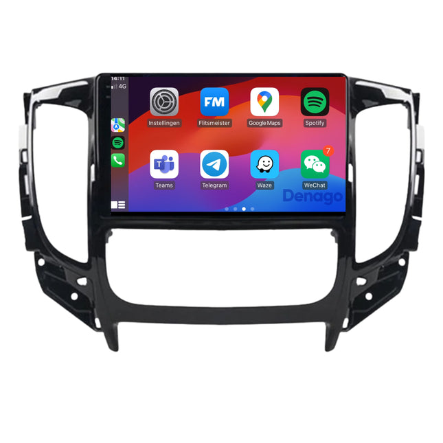 Mitsubishi Triton CarPlay autoradio | 2015 t/m 2018 | Denago DNG-A285 | 9 inch | Android 13 | Draadloos CarPlay & Android Auto