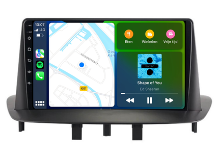 Renault Megane 3 | Fluence | Android 13 | Autoradio | 2008 t/m 2016 | Carplay & Android Auto