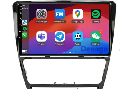 Skoda Octavia CarPlay autoradio | 2007 t/m 2012 | Denago DNG-A282 | 9 inch | Android 13 | Draadloos CarPlay & Android Auto