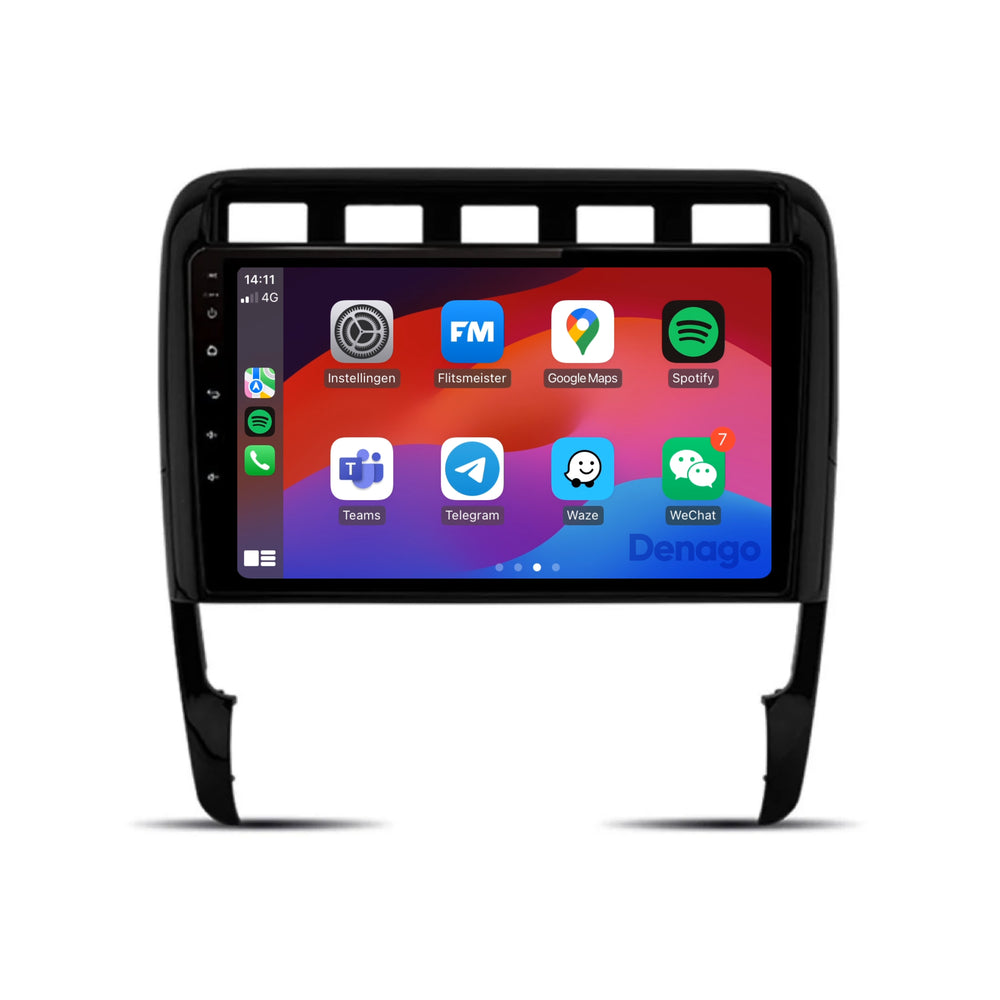 Radio de coche Porsche Cayenne CarPlay | 2002 a 2010 | Denago DNG-A208 | 9 pulgadas | Androide 13 | CarPlay inalámbrico y Android Auto