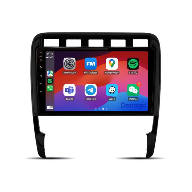 Porsche Cayenne CarPlay autoradio | 2002 t/m 2010 | Denago DNG-A208 | 9 inch | Android 13 | Draadloos CarPlay & Android Auto