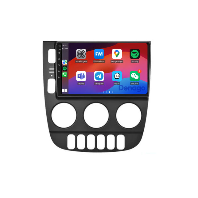 Mercedes ML CarPlay autoradio | 1999 t/m 2004 | Denago DNG-A221 | 9 inch | Android 13 | Draadloos CarPlay & Android Auto | Zwarte frame