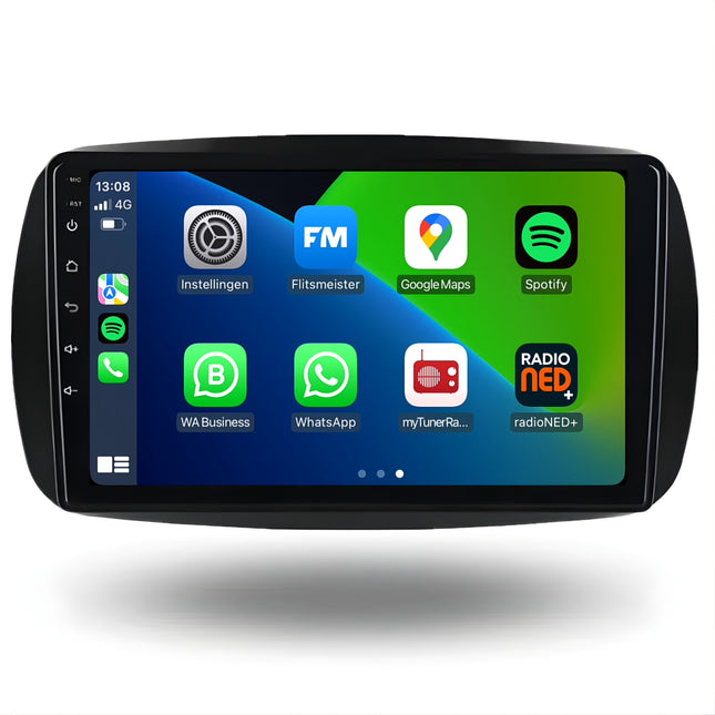 Smart Fortwo | Forfour | Android 13 | Car radio | 2015 to 2019 | Carplay & Android Auto