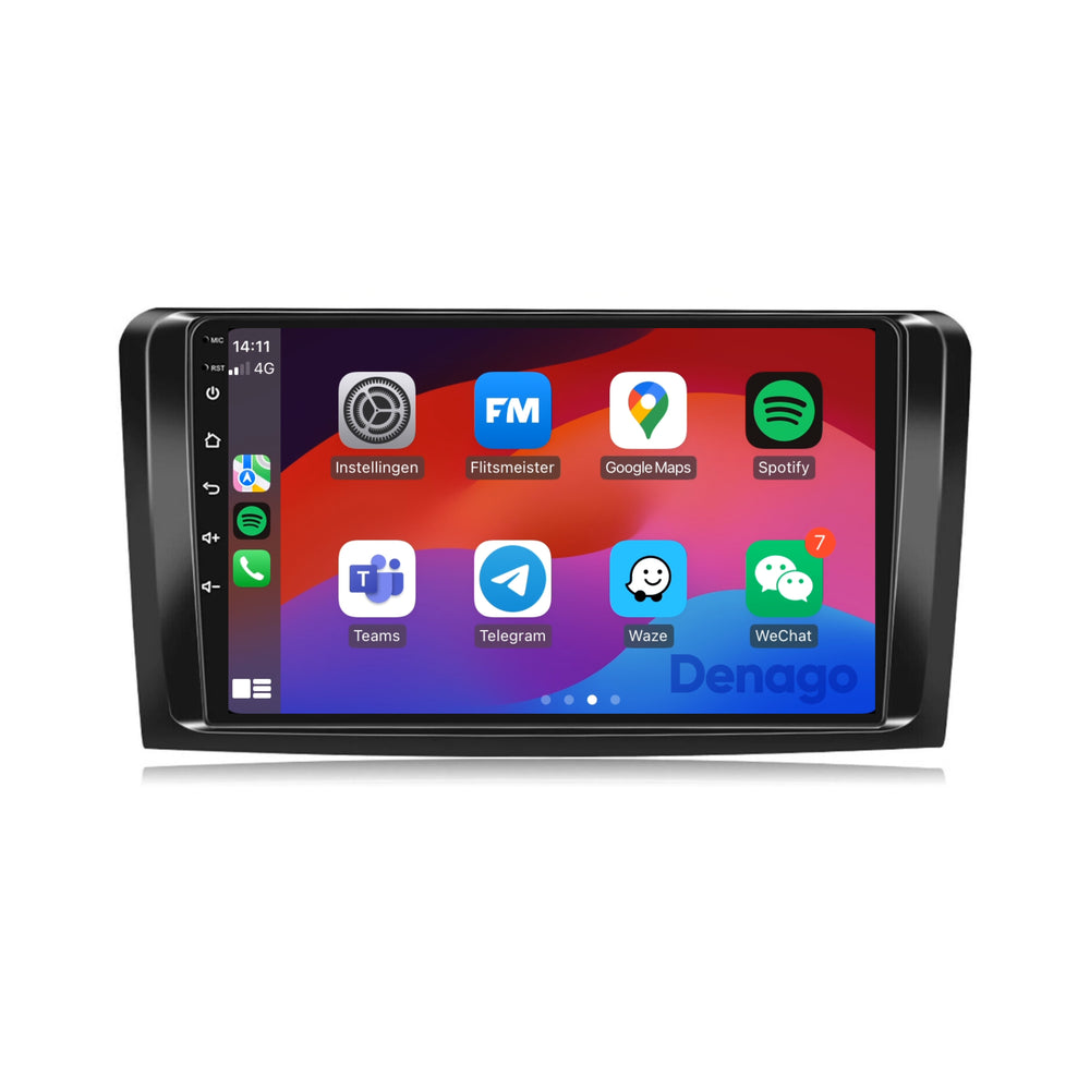 Radio de coche Mercedes ML y GL CarPlay | 2005 a 2012 | Denago DNG-A189 | 9 pulgadas | Androide 13 | CarPlay inalámbrico y Android Auto