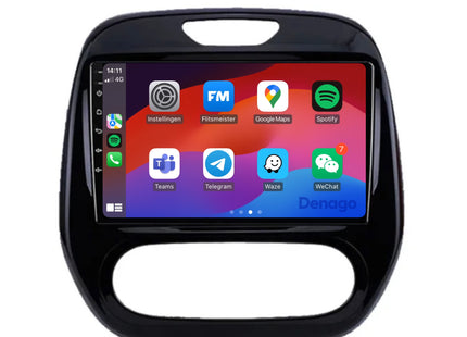 Renault Captur CarPlay autoradio | 2013 t/m 2017 | Denago DNG-A182 | 9 inch | Android 13 | Draadloos CarPlay & Android Auto