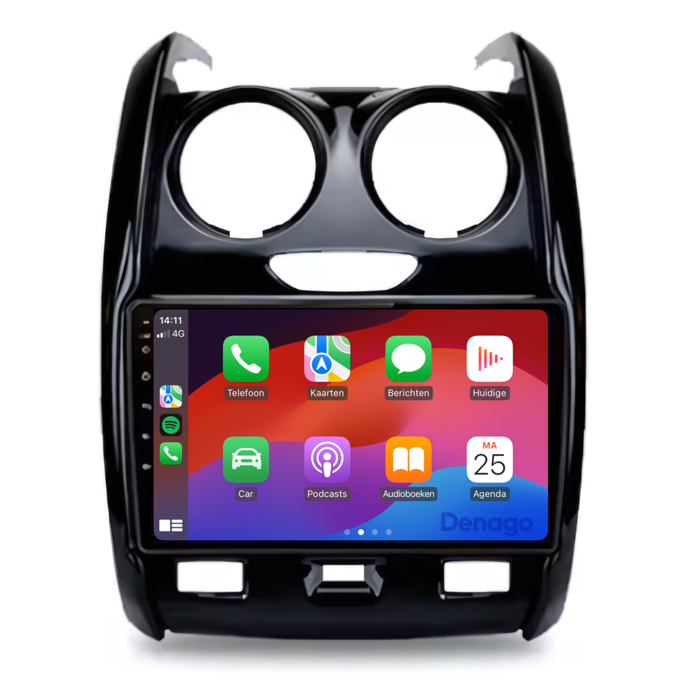 Radio para coche Dacia Duster CarPlay | 2013 a 2017 | Denago DNG-A32 | 9 pulgadas | Androide 13 | CarPlay inalámbrico y Android Auto