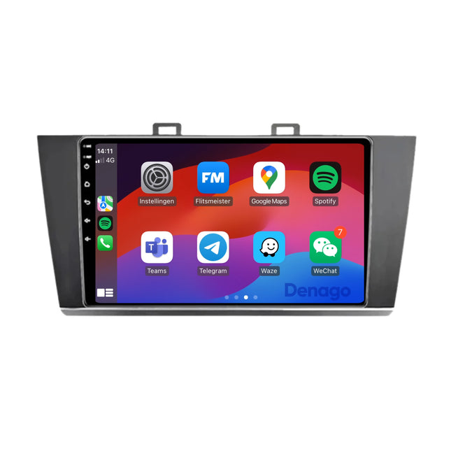 Subaru Outback CarPlay autoradio | 2015 t/m 2020 | Denago DNG-A200 | 9 inch | Android 13 | Draadloos CarPlay & Android Auto