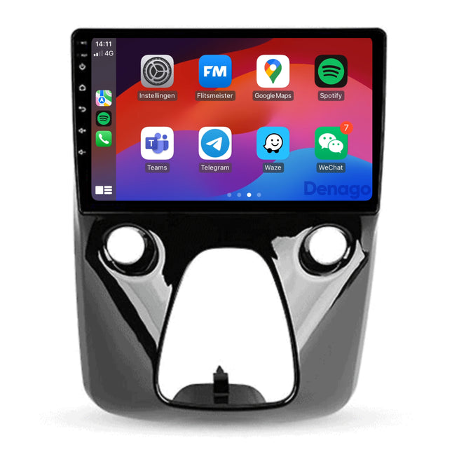Citroën C1 CarPlay autoradio | 2015 t/m 2021 | Denago DNG-A264 | 10 inch | Android 13 | Draadloos CarPlay & Android Auto