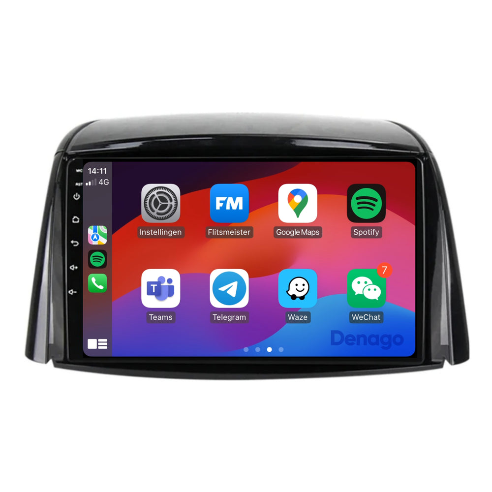 Radio para coche Renault Koleos CarPlay | 2008 a 2016 | Denago DNG-A137 | 9 pulgadas | Androide 13 | CarPlay inalámbrico y Android Auto