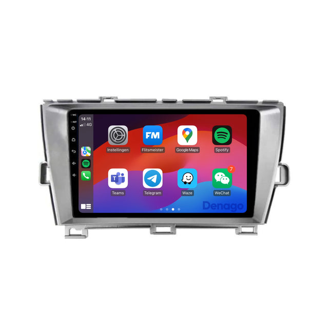 Toyota Prius CarPlay autoradio | 2009 t/m 2015 | Denago DNG-A269 | 9 inch | Android 13 | Draadloos CarPlay & Android Auto