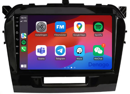 Suzuki Vitara CarPlay autoradio | 2015 t/m 2023 | Denago DNG-A125 | 9 inch | Android 13 | Draadloos CarPlay & Android Auto