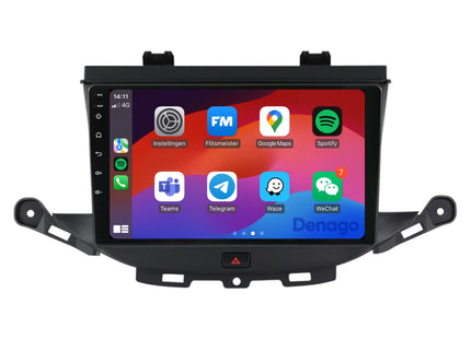 Opel Astra K CarPlay autoradio | 2015 t/m 2021 | Denago DNG-A332 | 9 inch | Android 13 | Draadloos CarPlay & Android Auto