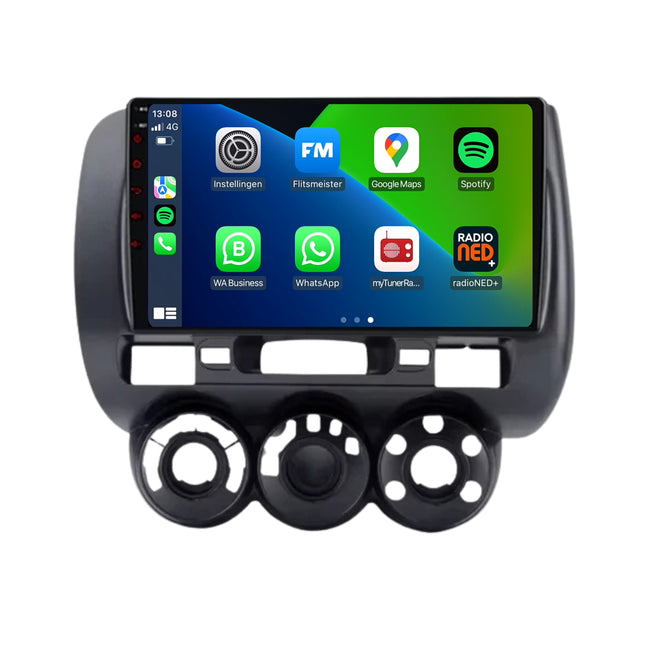 Honda Jazz | Android 13 | Autoradio | 2002 t/m 2008 | CarPlay & Android Auto