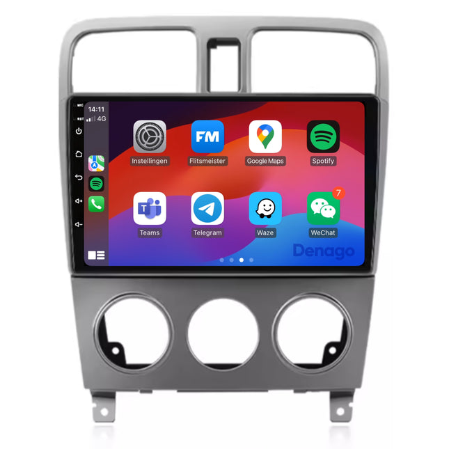 Subaru Forester SG CarPlay autoradio | 2002 t/m 2008 | Denago DNG-A139 | 9 inch | Android 13 | Draadloos CarPlay & Android Auto