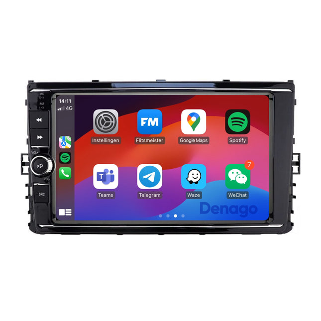 Volkswagen Golf Sportsvan CarPlay autoradio | 2017 t/m 2021 | Denago DNG-A363 | 9 inch | Android 13 | Draadloos CarPlay & Android Auto