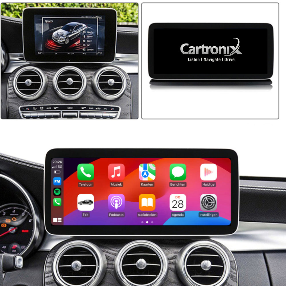 Mercedes C-Klasse CarPlay Autoradio 2014 t/m 2018 | Android Auto  | NTG 5.0