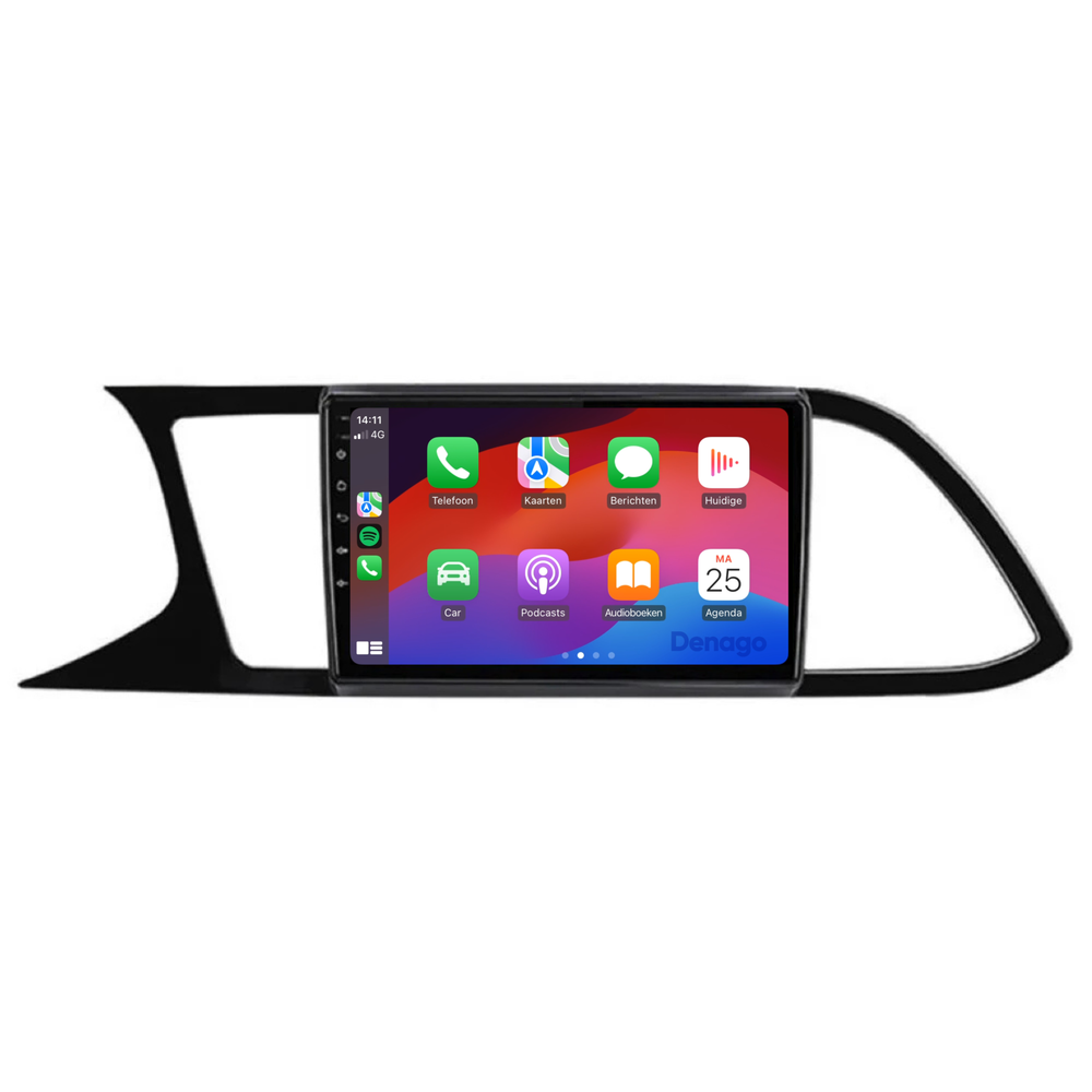Radio para coche Seat Leon CarPlay | 2013 a 2018 | Denago DNG-A65 | 9 pulgadas | Androide 13 | CarPlay inalámbrico y Android Auto
