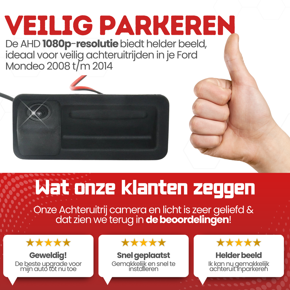 Ford Mondeo Reversing Camera | 2008 to 2014 | Night Vision & HD Image