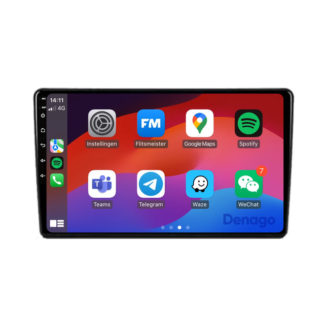 Fiat 500L CarPlay autoradio | 2012 t/m 2017 | Denago DNG-A133 | 9 inch | Android 13 | Draadloos CarPlay & Android Auto