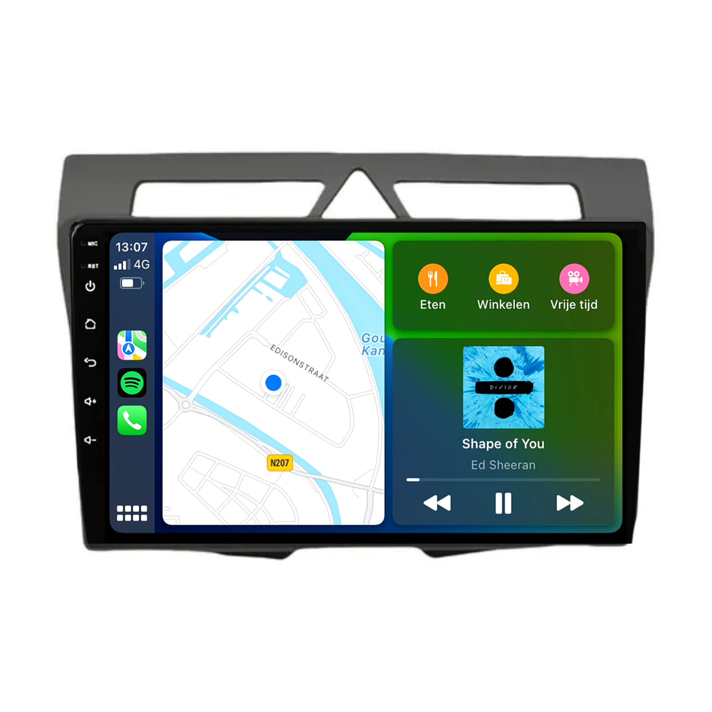 Kia Picanto | Autoradio | 2008 t/m 2010 | Carplay & Android Auto | Zwart