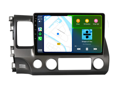 Honda Civic CarPlay | Android 13 | Autoradio | 2007 t/m 2011 | Carplay & Android Auto