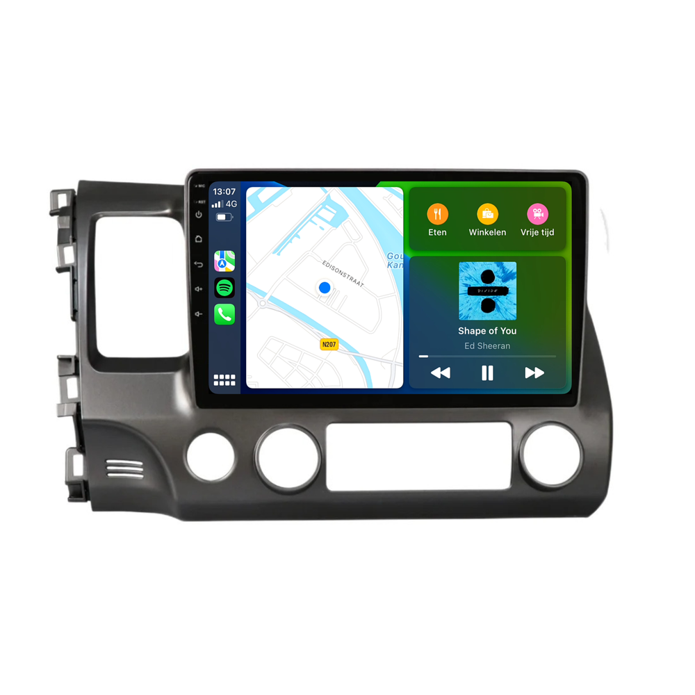 Honda Civic CarPlay | Android 13 | Autoradio | 2007 t/m 2011 | Carplay & Android Auto