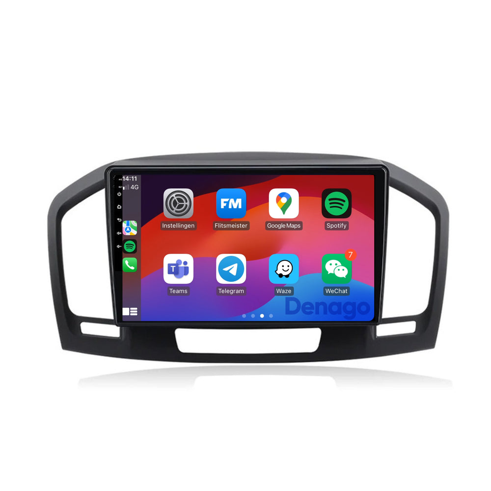 Radio de coche Opel Insignia CarPlay | 2008 a 2013 | Denago DNG-A279 | 9 pulgadas | Androide 13 | CarPlay inalámbrico y Android Auto