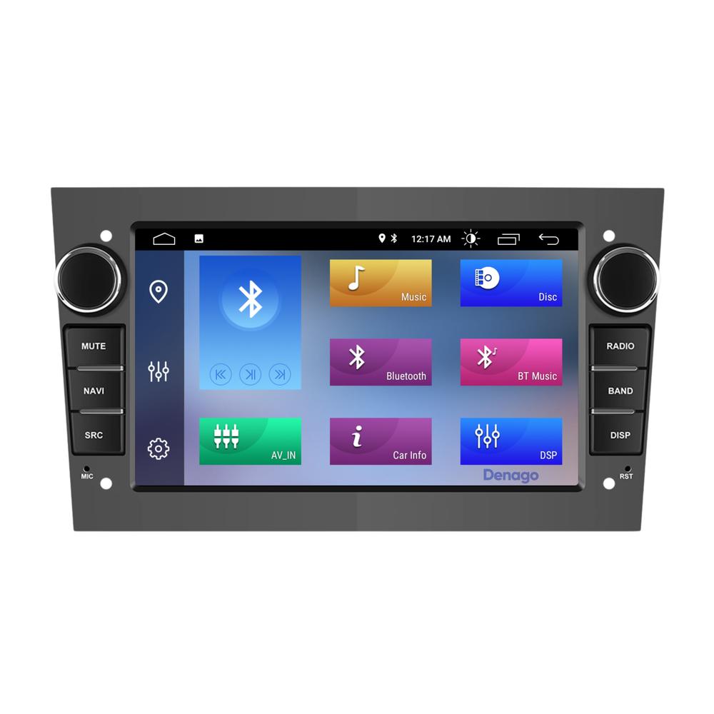 Opel CarPlay Radio para coche | Androide 13 | 2 GB + 64 GB | 2001 a 2013 | Android Auto - Gris