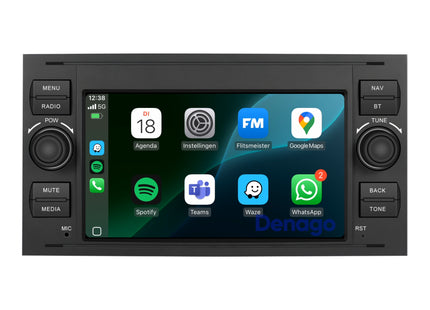 Ford | C-Max, Fiesta, Focus, Fusion, Galaxy, Kuga, S-Max, Transit, Transit Connect | 2003 t/m 2013 | Android 15 Autoradio | 4GB RAM 64GB | CarPlay & Android Auto