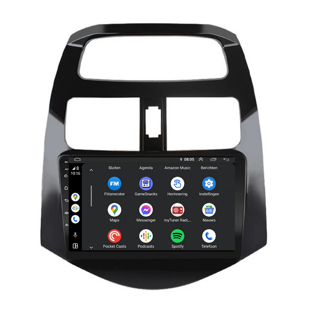 Chevrolet Spark Android 13 | Autoradio | 2009 t/m 2015 | Carplay & Android Auto