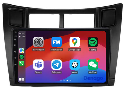 Toyota Yaris CarPlay car radio | 2005 to 2012 | Denago DNG-A297 | 9 inches | Android 13 | Wireless CarPlay & Android Auto